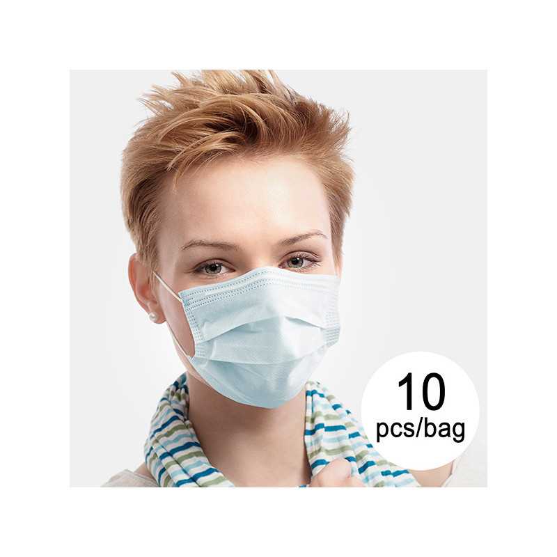 Kirurgisk maske med 3 lag - IIR - Pakke med 10 stk